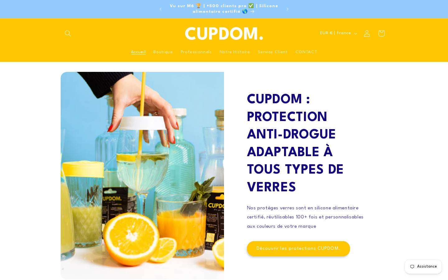 Cupdom homepage screenshot