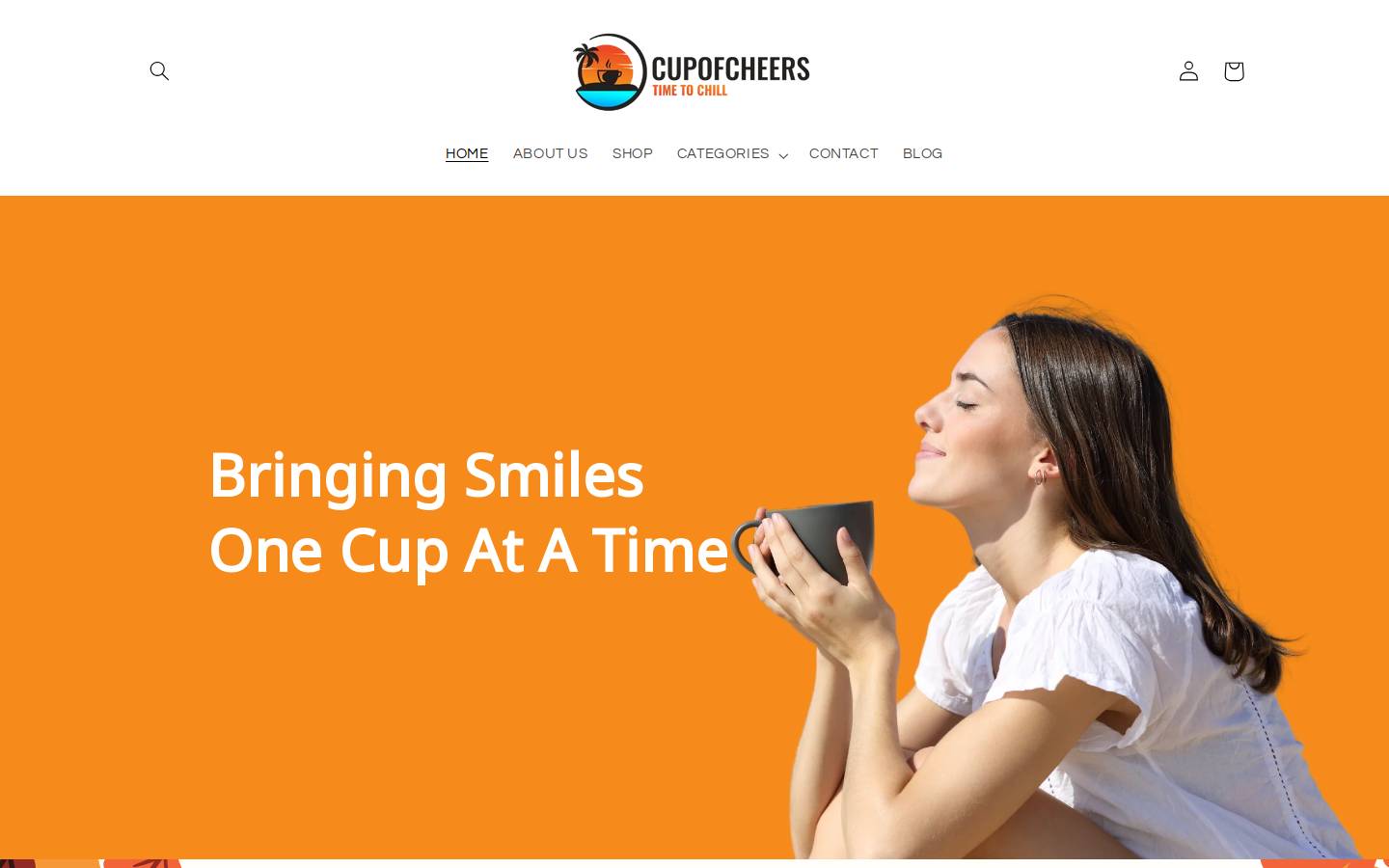 cupofcheers.com homepage screenshot