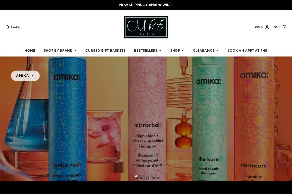 cur8byph8.com homepage screenshot