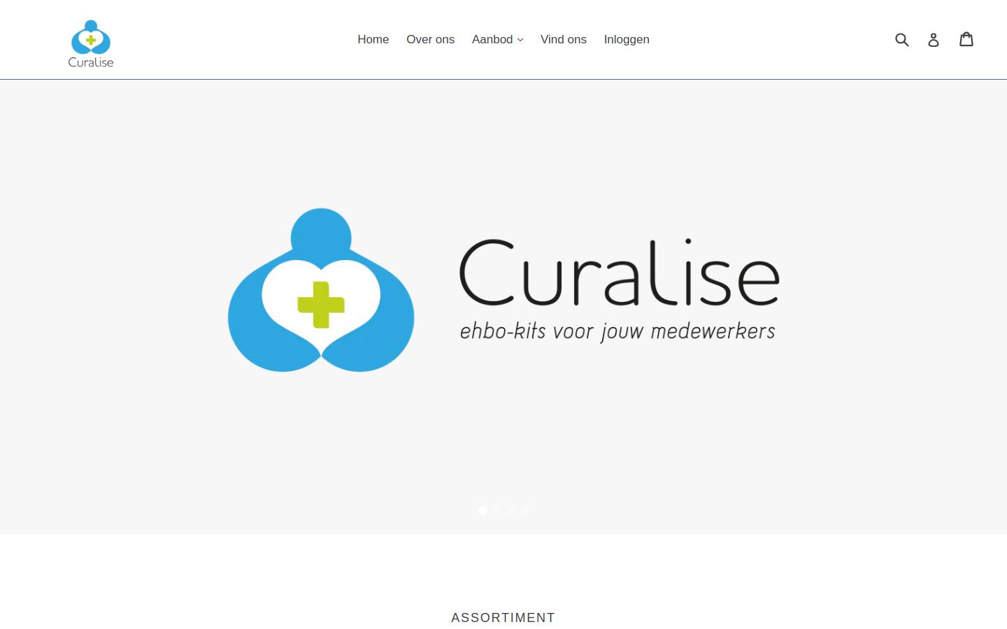 Curalise homepage screenshot
