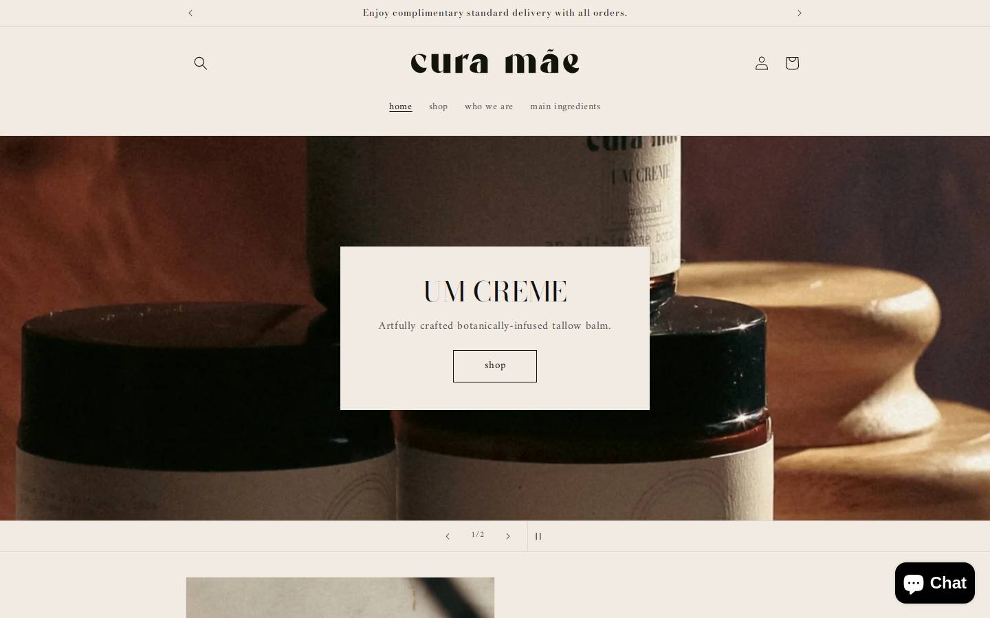 curamae.com homepage screenshot