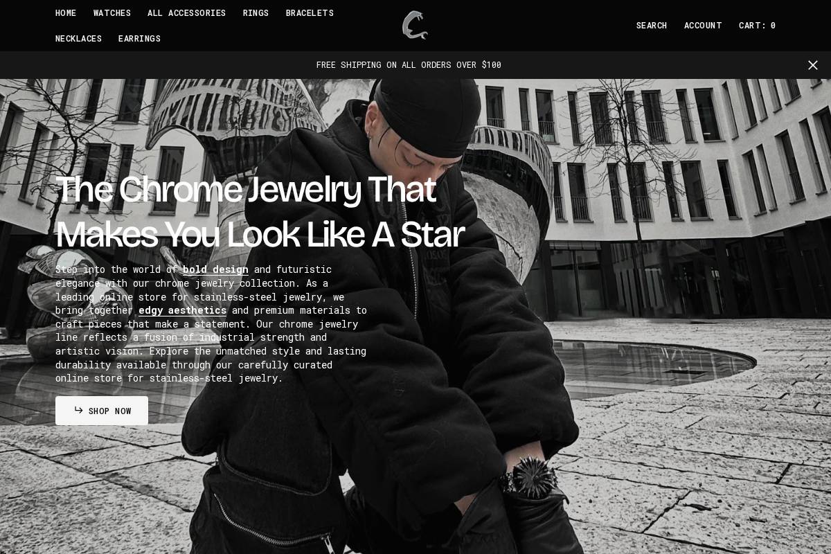 curatedchrome.com homepage screenshot