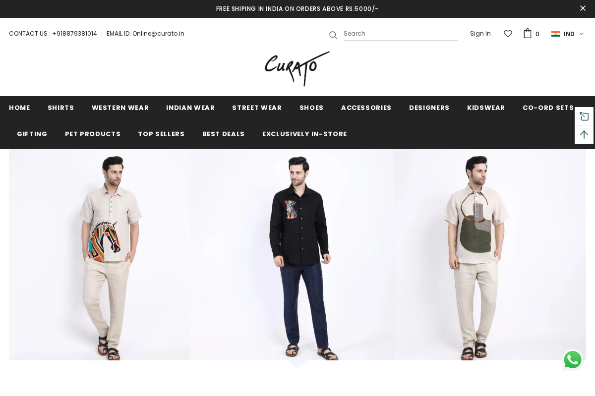 Curato homepage screenshot