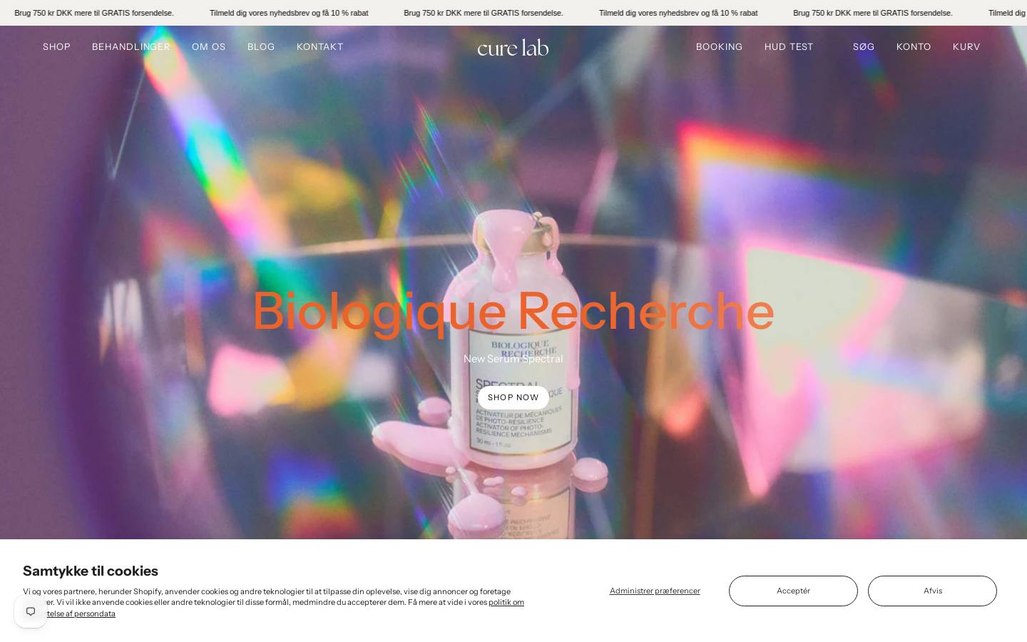 Curelab homepage screenshot