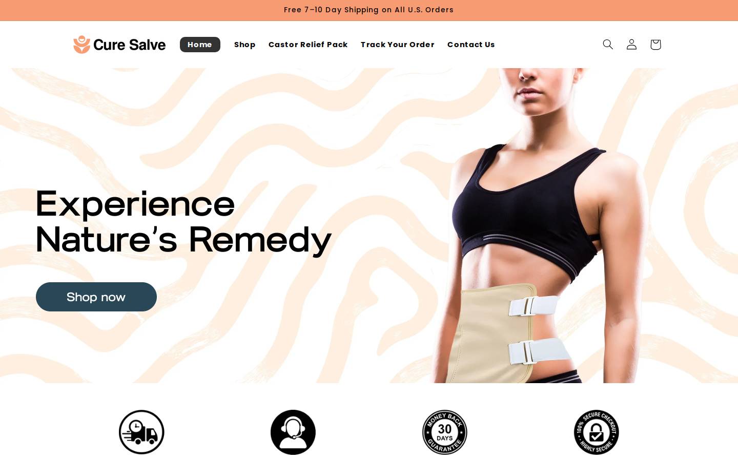 curesalve.com homepage screenshot