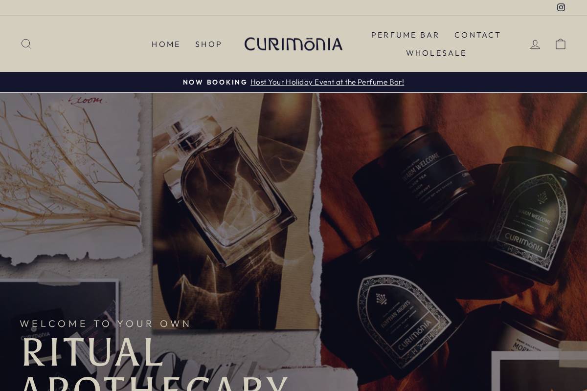 curimonia.com homepage screenshot