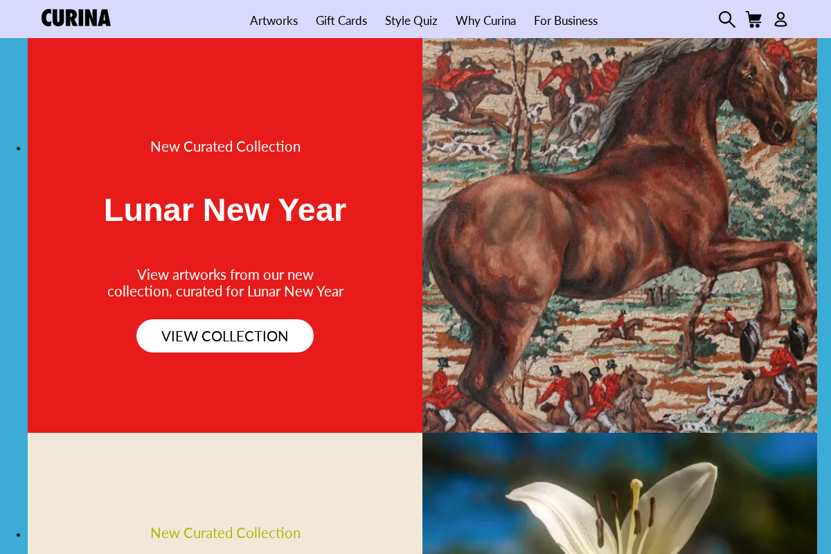 curina.co homepage screenshot