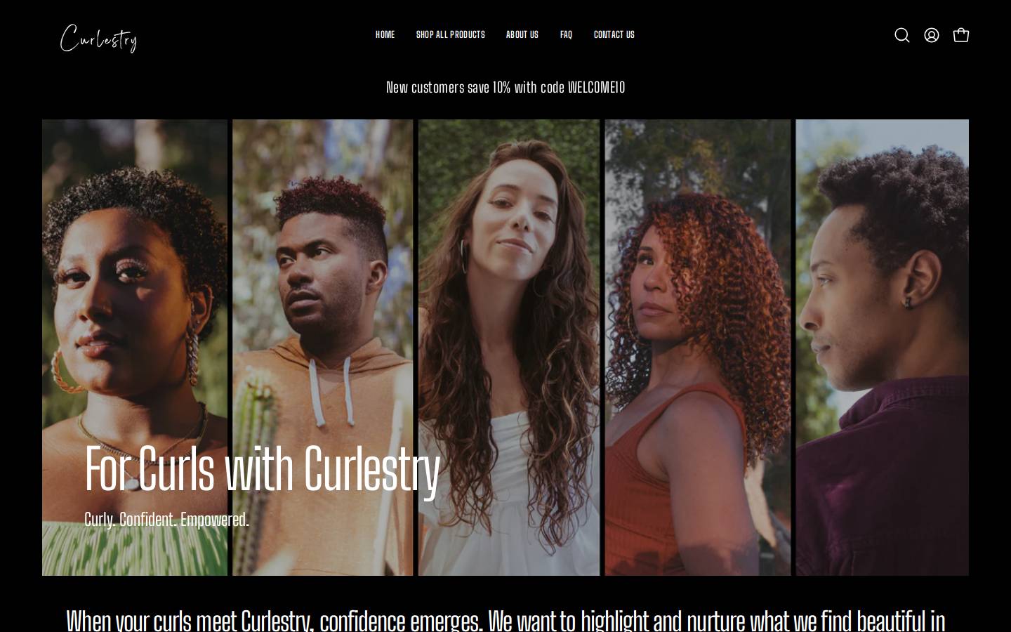curlestry.com homepage screenshot