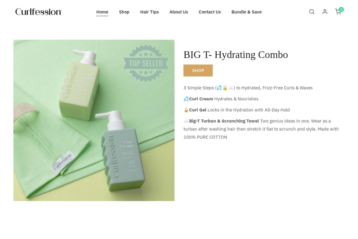 curlfession.com homepage screenshot