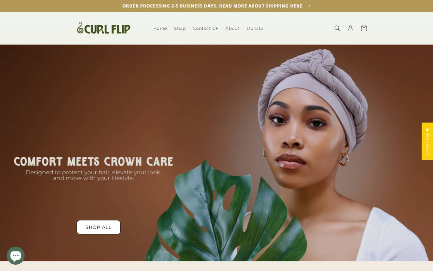 curlflip.com homepage screenshot