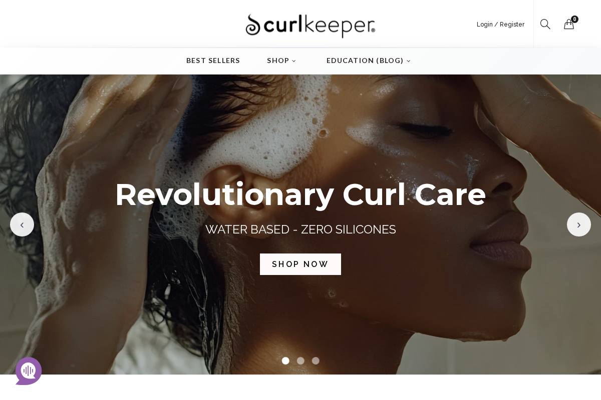 curlkeeper.com homepage screenshot