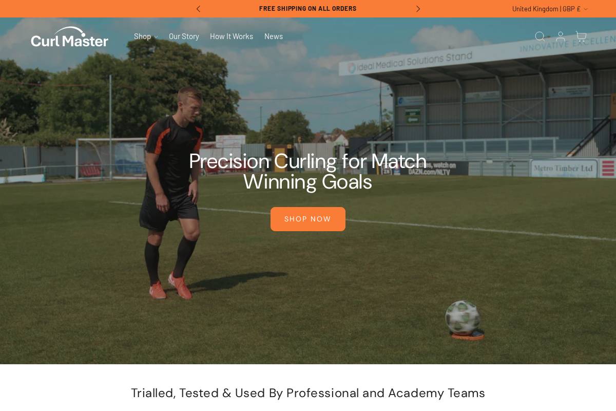 curlmaster.com homepage screenshot