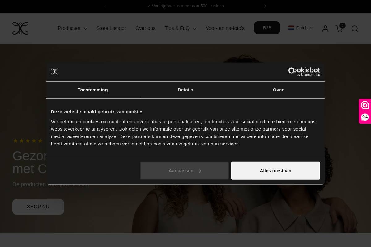 curlscontrol.nl homepage screenshot