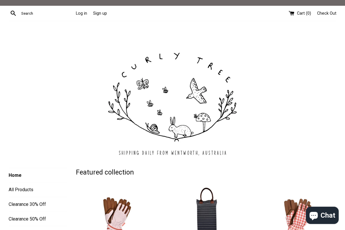 Curly Tree homepage screenshot
