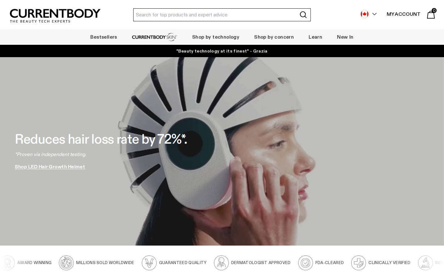 Currentbody homepage screenshot