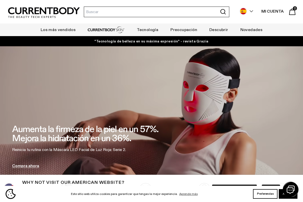CurrentBody España homepage screenshot
