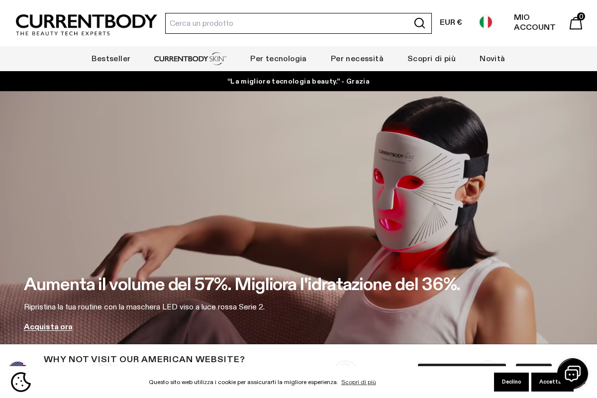 CurrentBody Italia homepage screenshot
