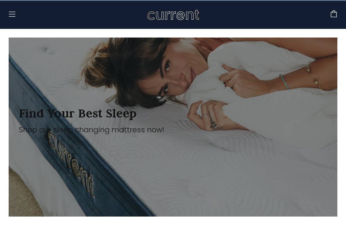 currentmattress.com homepage screenshot