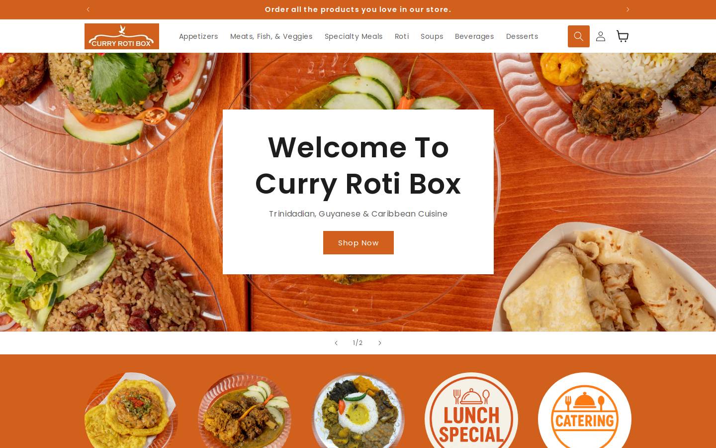 curryrotibox.com homepage screenshot