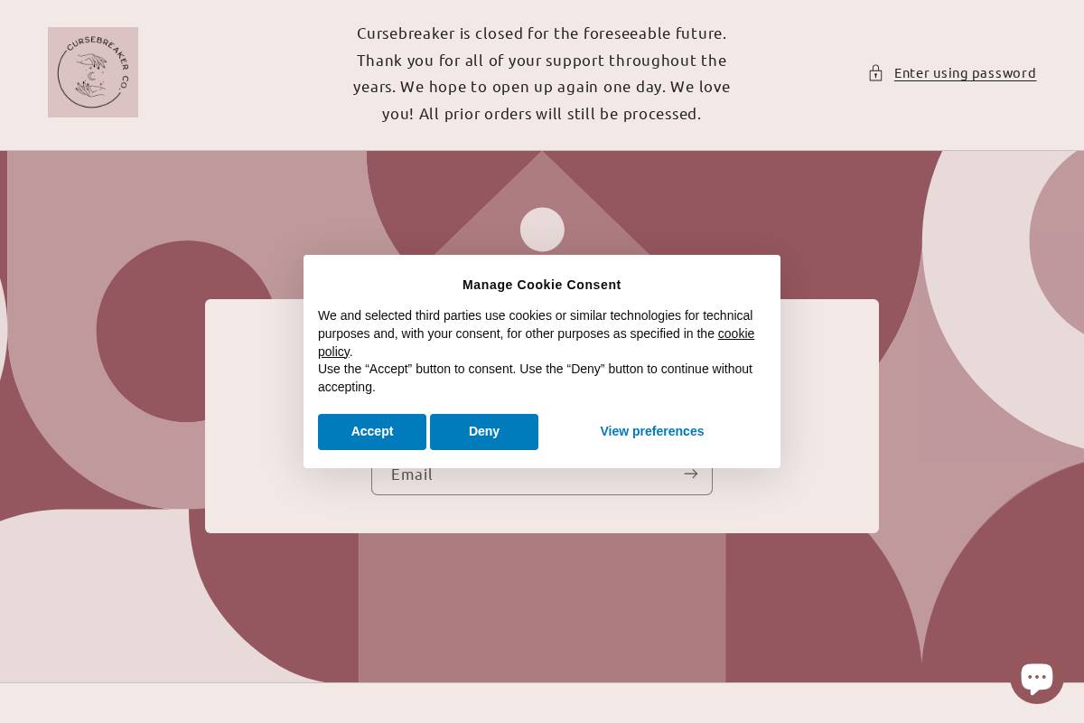 cursebreakerco.com homepage screenshot