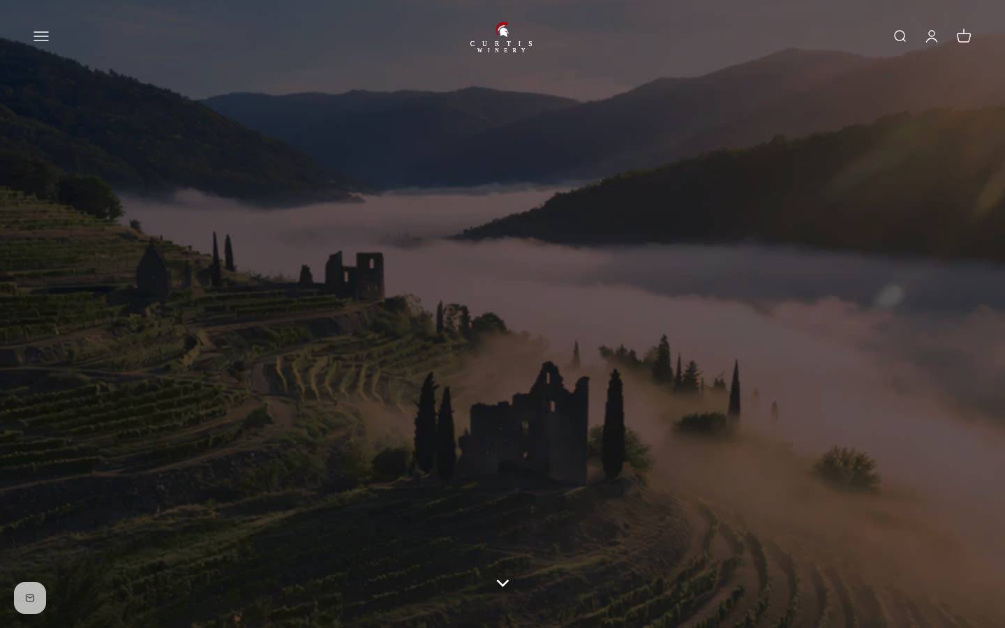 curtisfamilyvineyards.com homepage screenshot