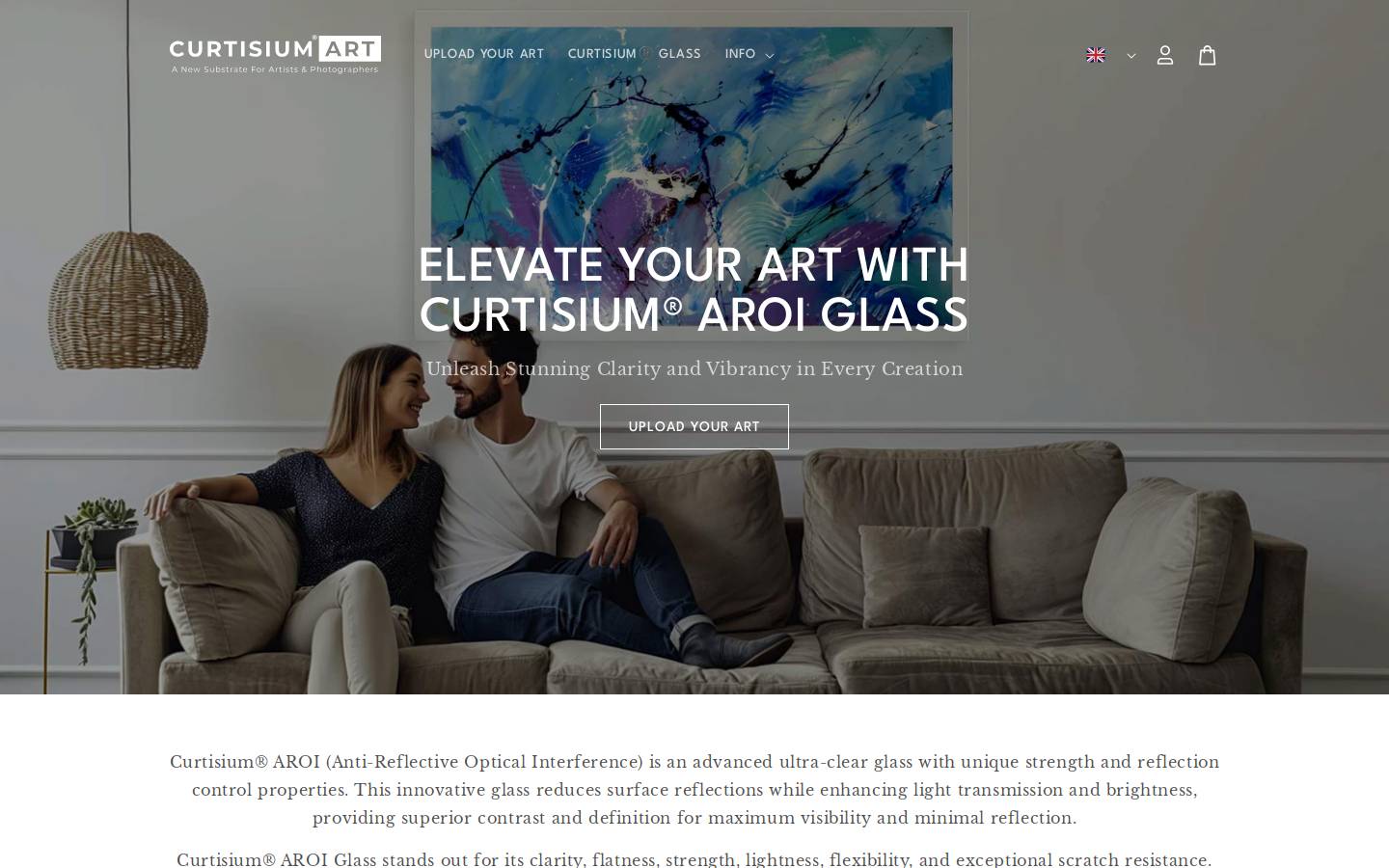curtisiumart.com homepage screenshot