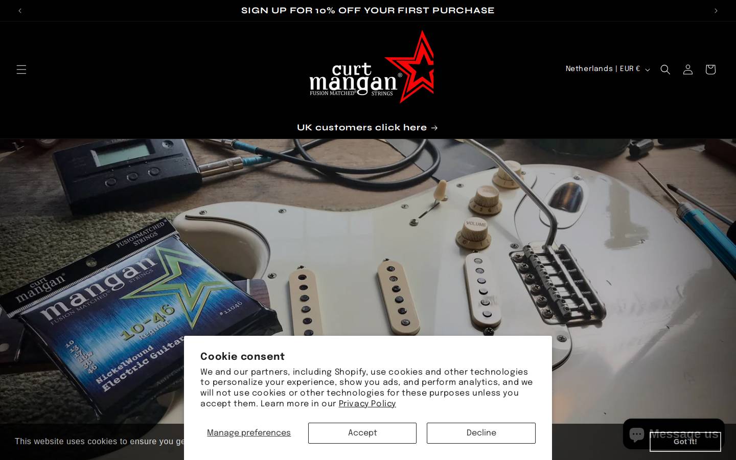 curtmangan-eu.com homepage screenshot