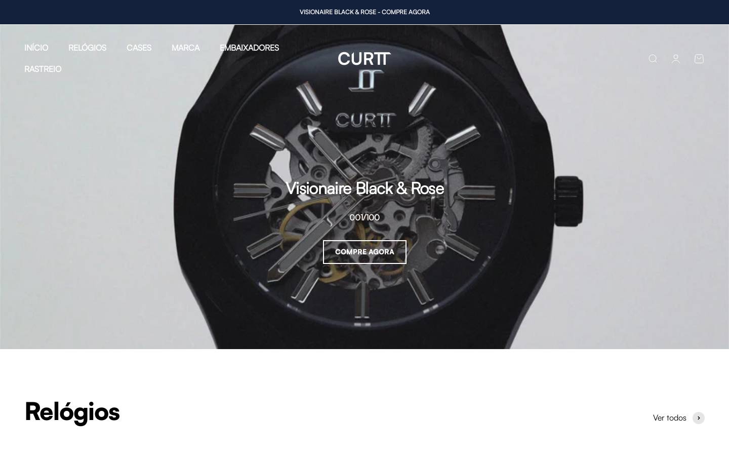 curttwatches.com homepage screenshot