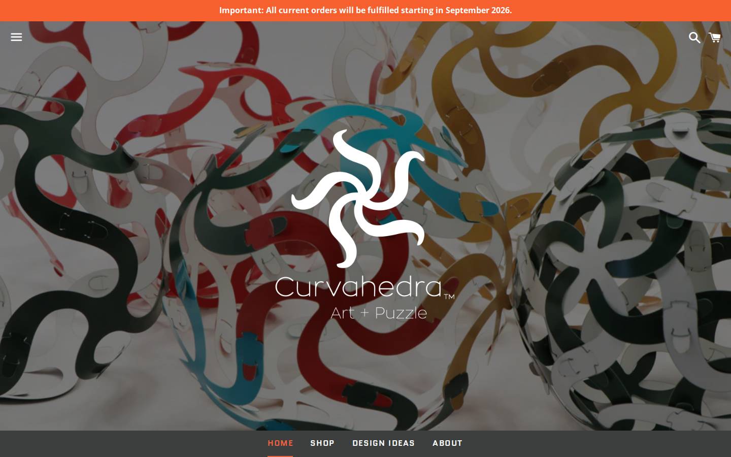 curvahedra.com homepage screenshot