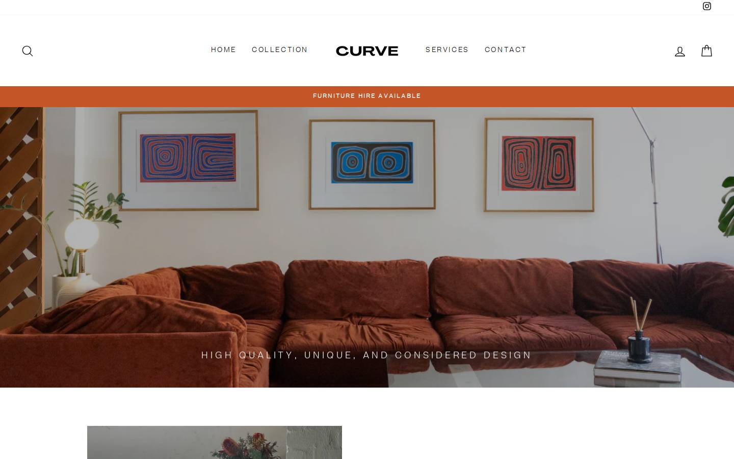 curvedesign.com.au homepage screenshot