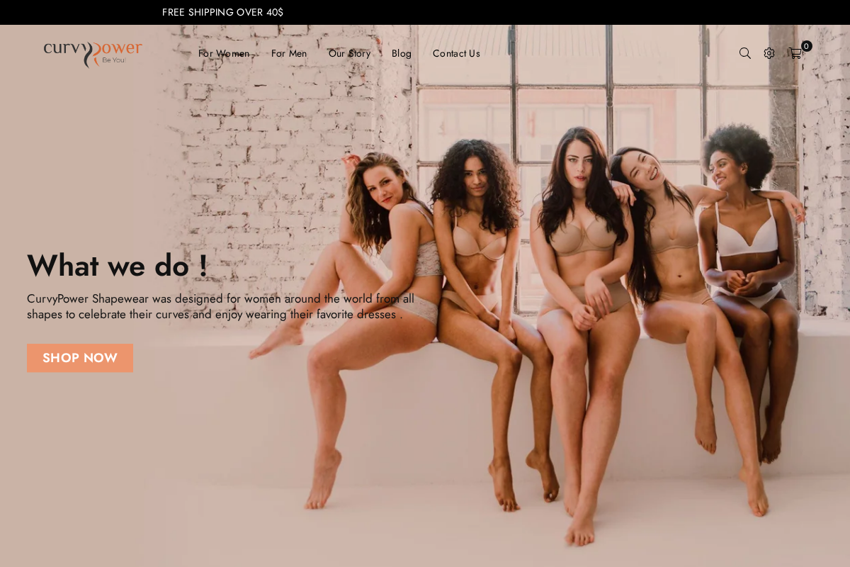 Curvypower |Australia homepage screenshot