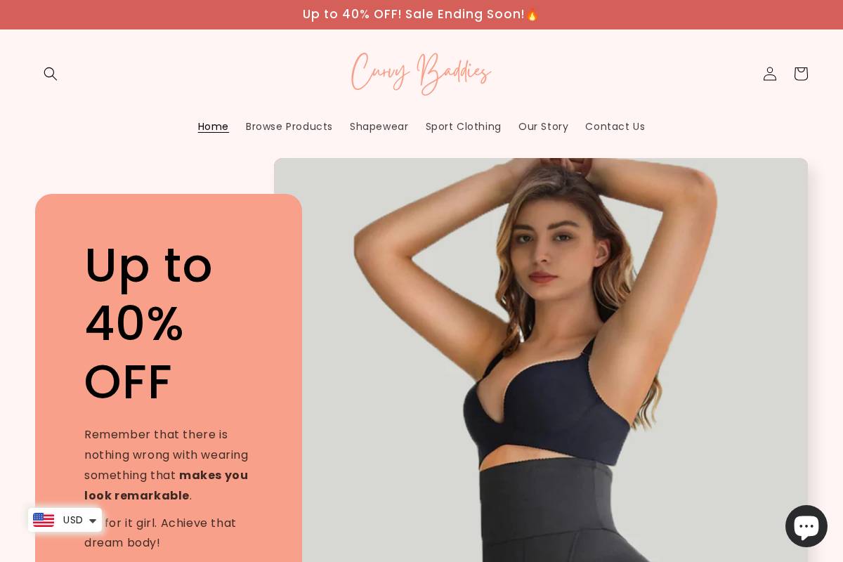 curvybaddies.com homepage screenshot