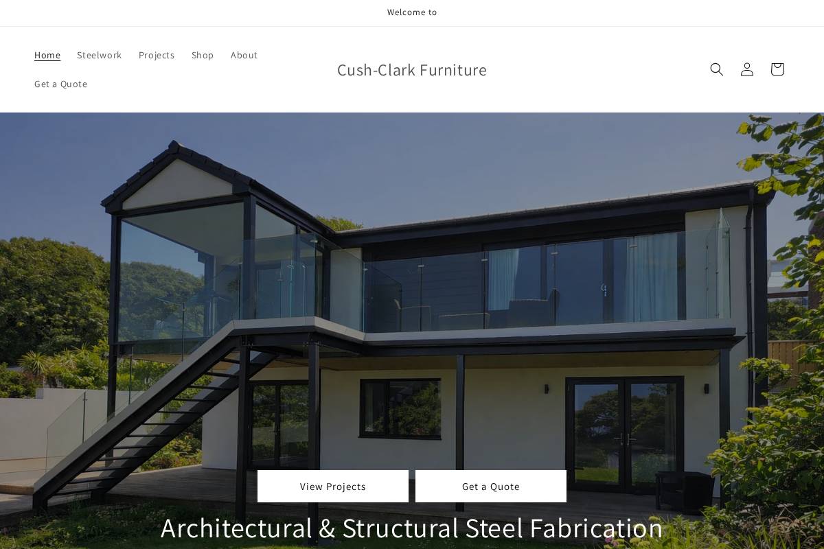 cushclark.com homepage screenshot