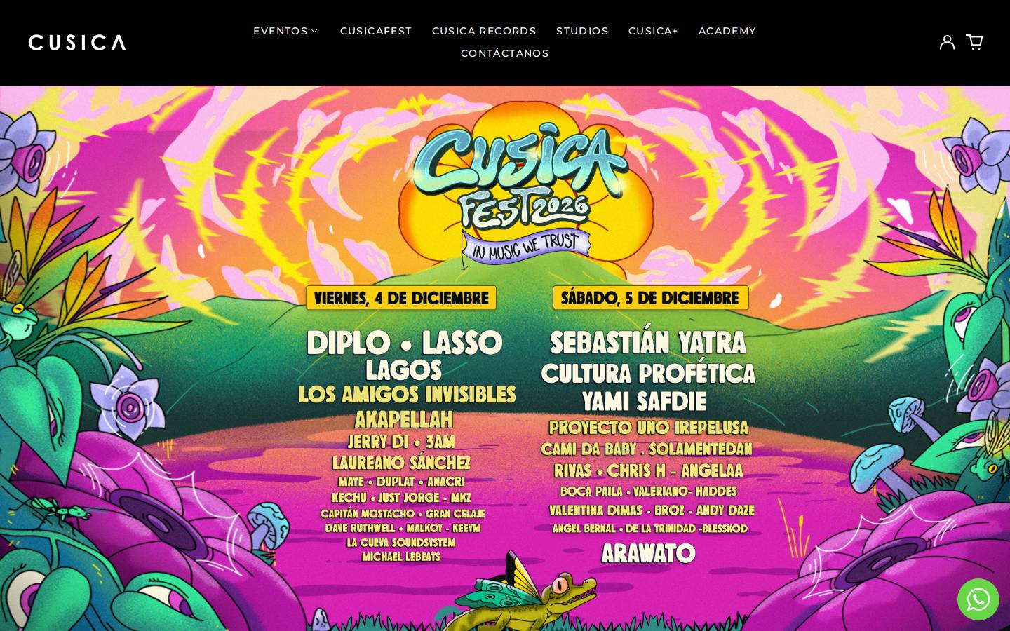 cusica.com homepage screenshot