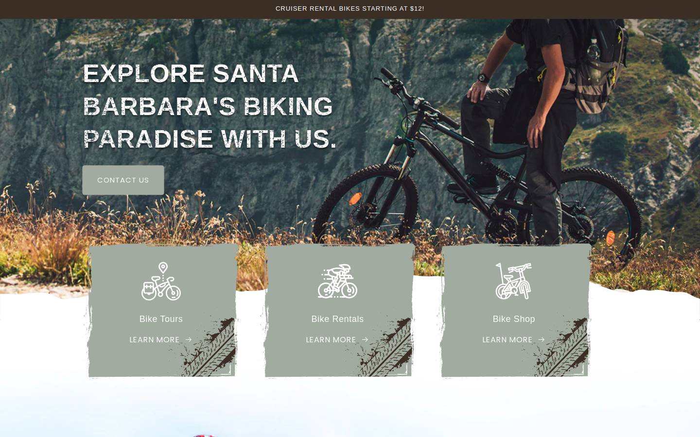 cusosbikes.com homepage screenshot