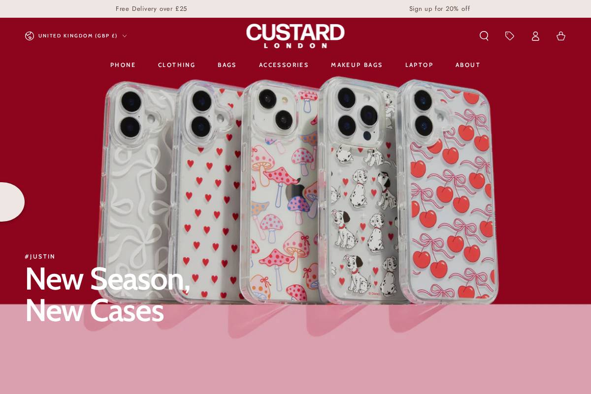 custardlondon.com homepage screenshot