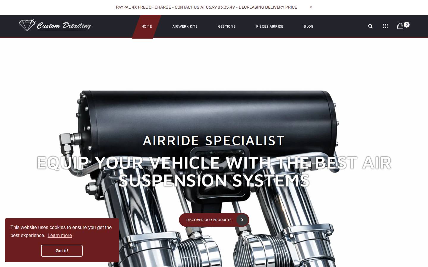 custom-detailing.com homepage screenshot