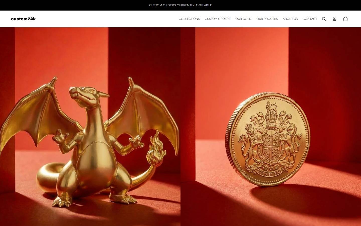 custom24k.com homepage screenshot