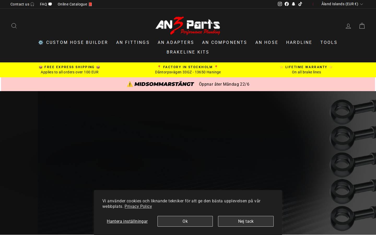 custombrakelines.com homepage screenshot