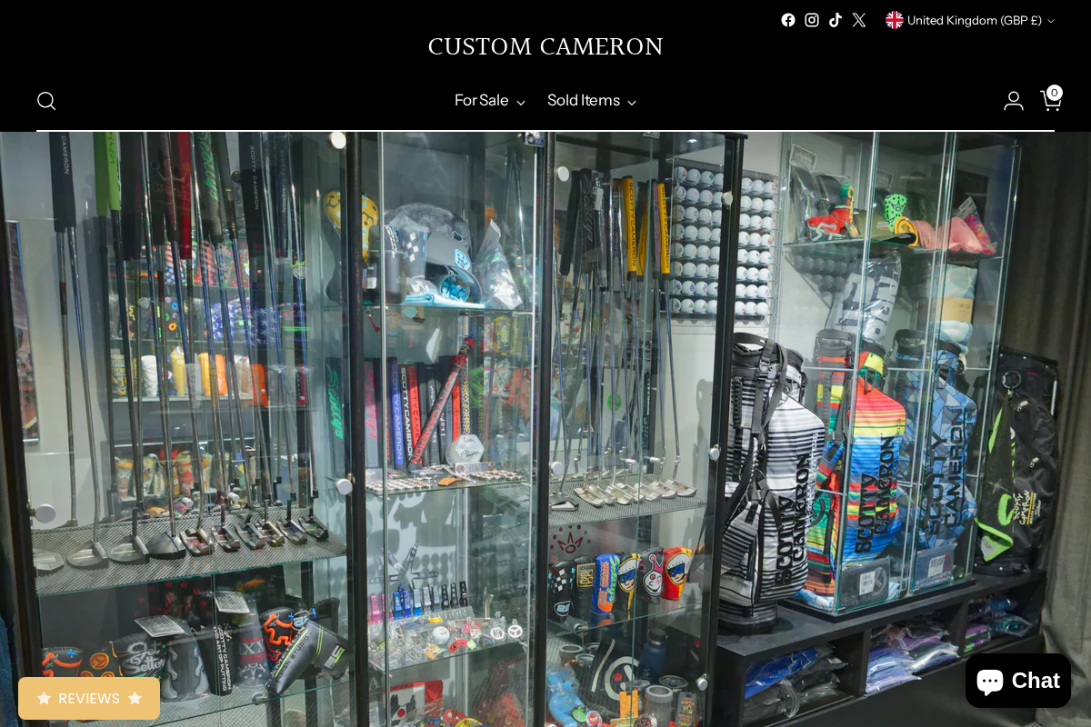 Customcameron homepage screenshot