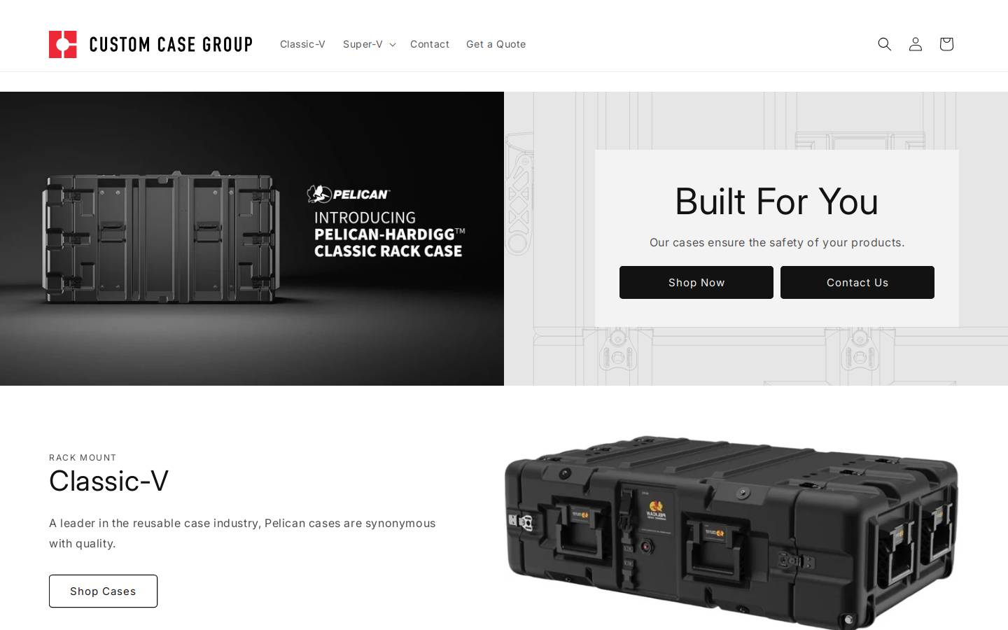 customcasegroupstore.com homepage screenshot