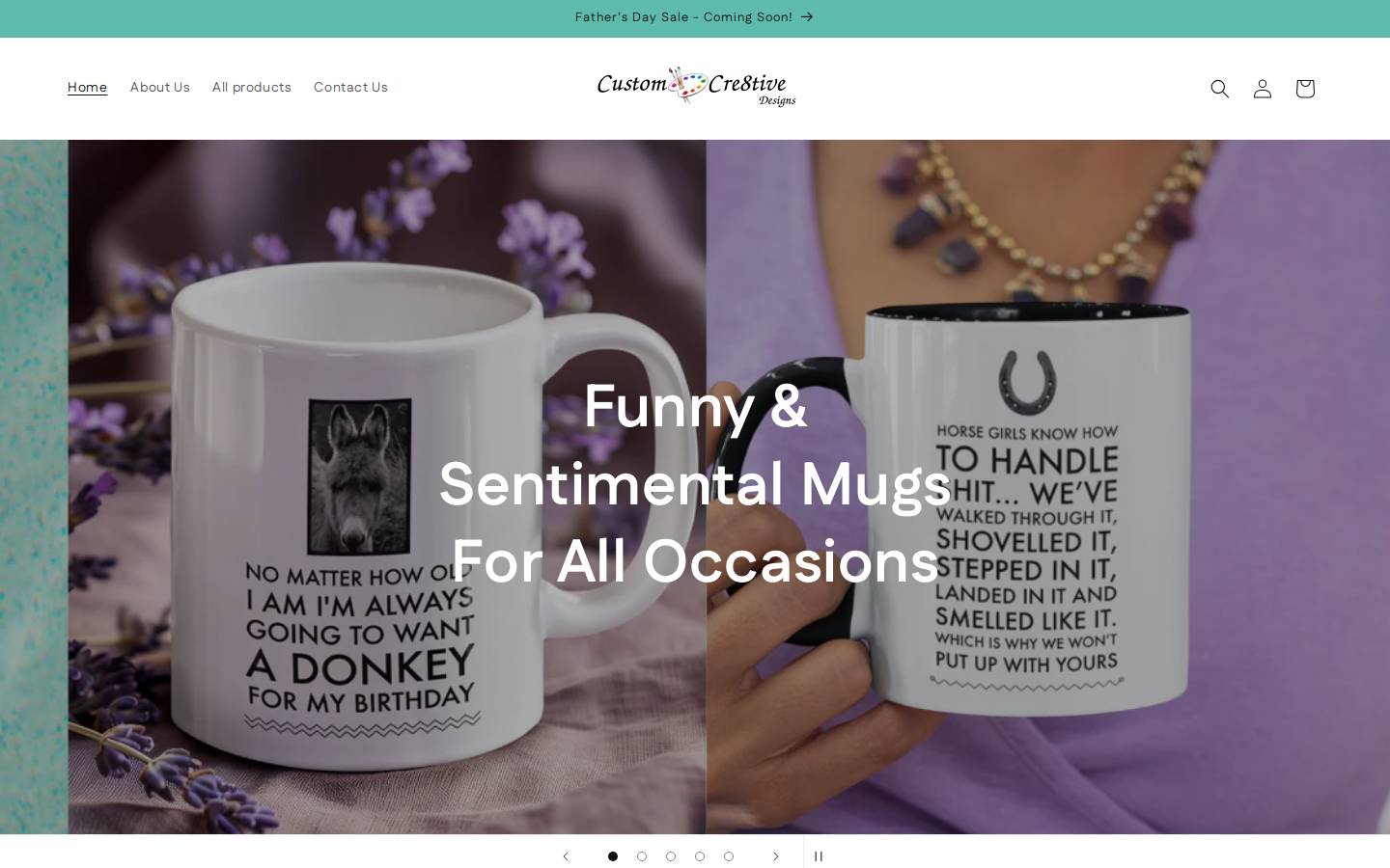customcre8tive.com homepage screenshot