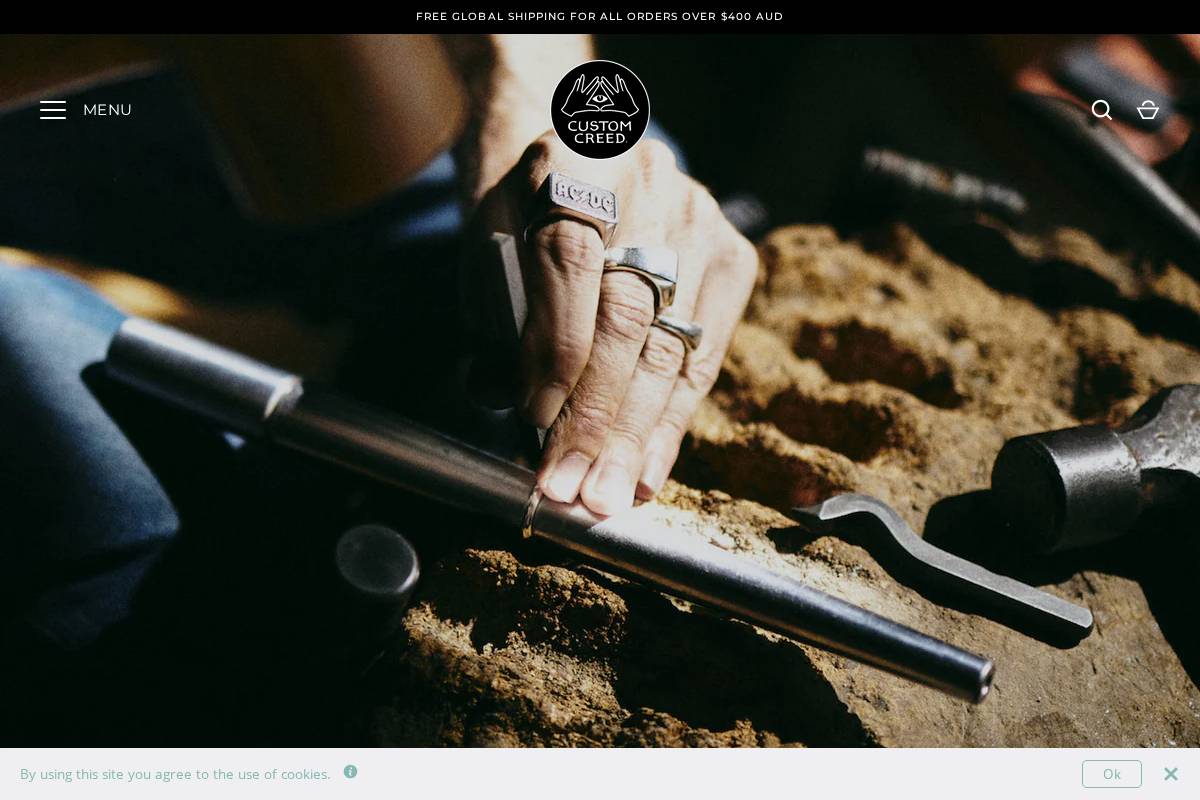 customcreed.com homepage screenshot