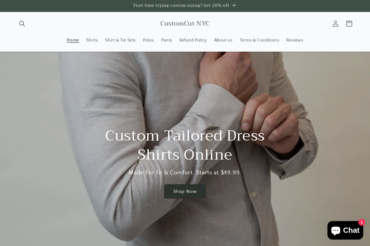 customcut.nyc homepage screenshot