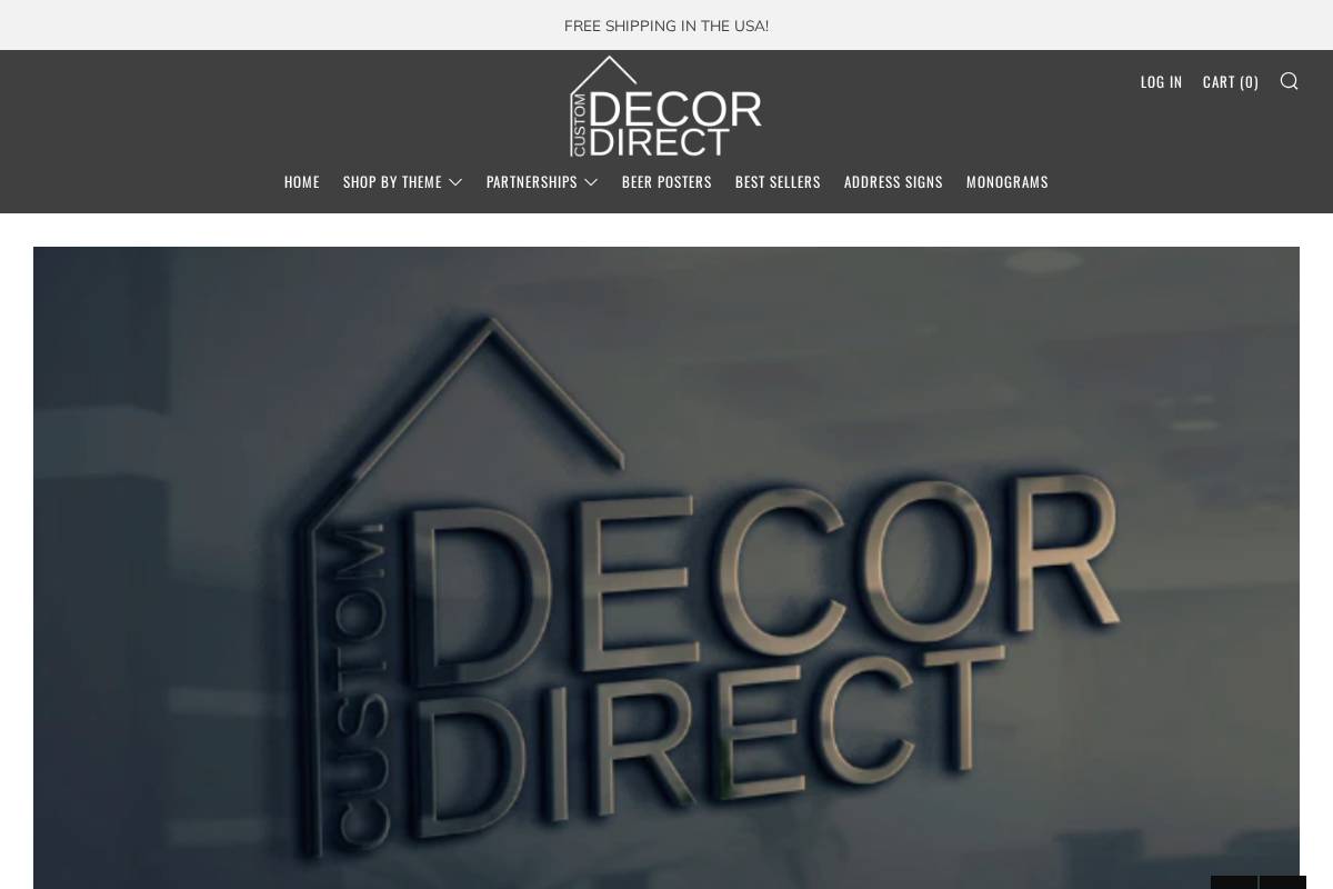 customdecordirect.com homepage screenshot