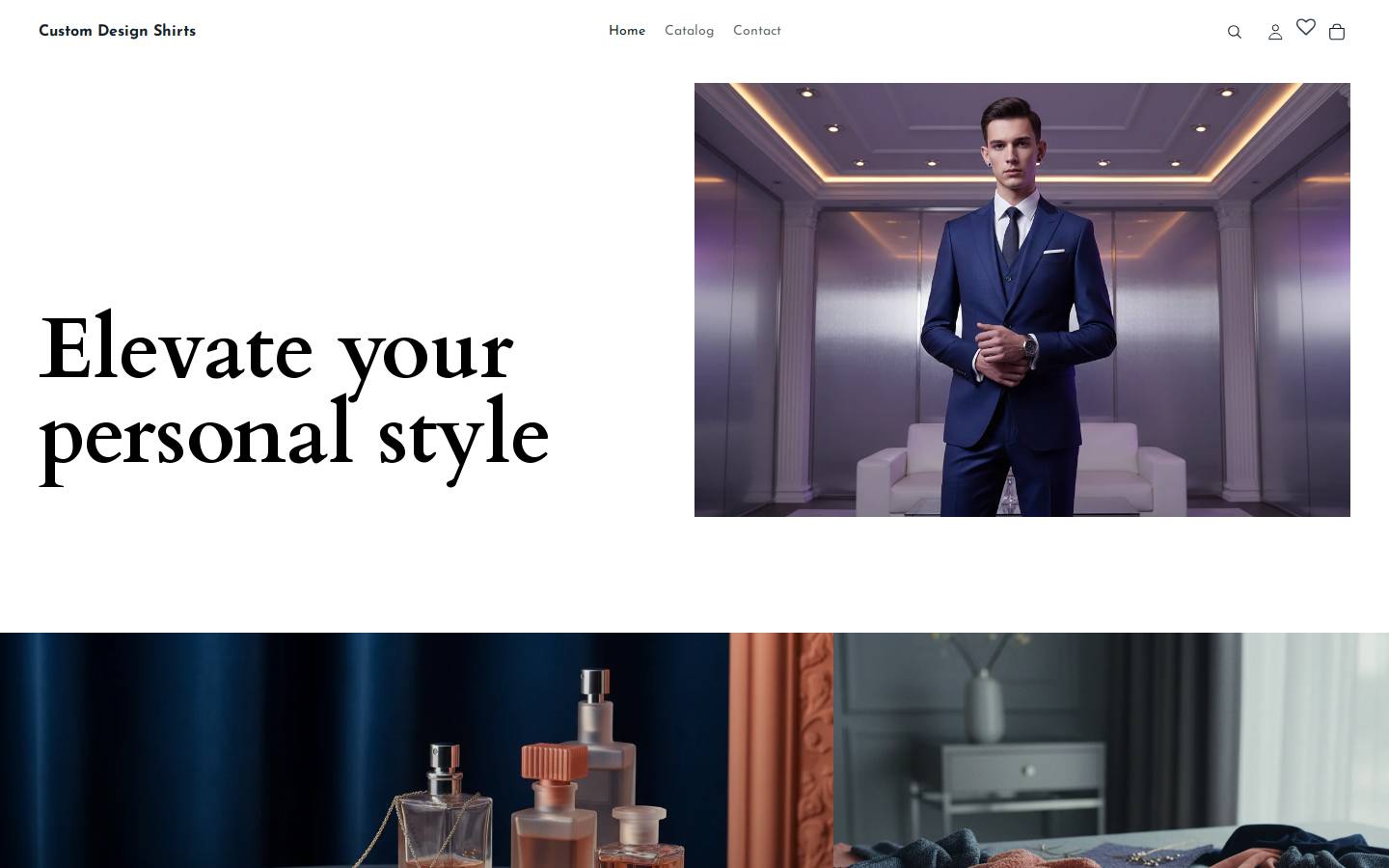 customdesignshirts.com homepage screenshot