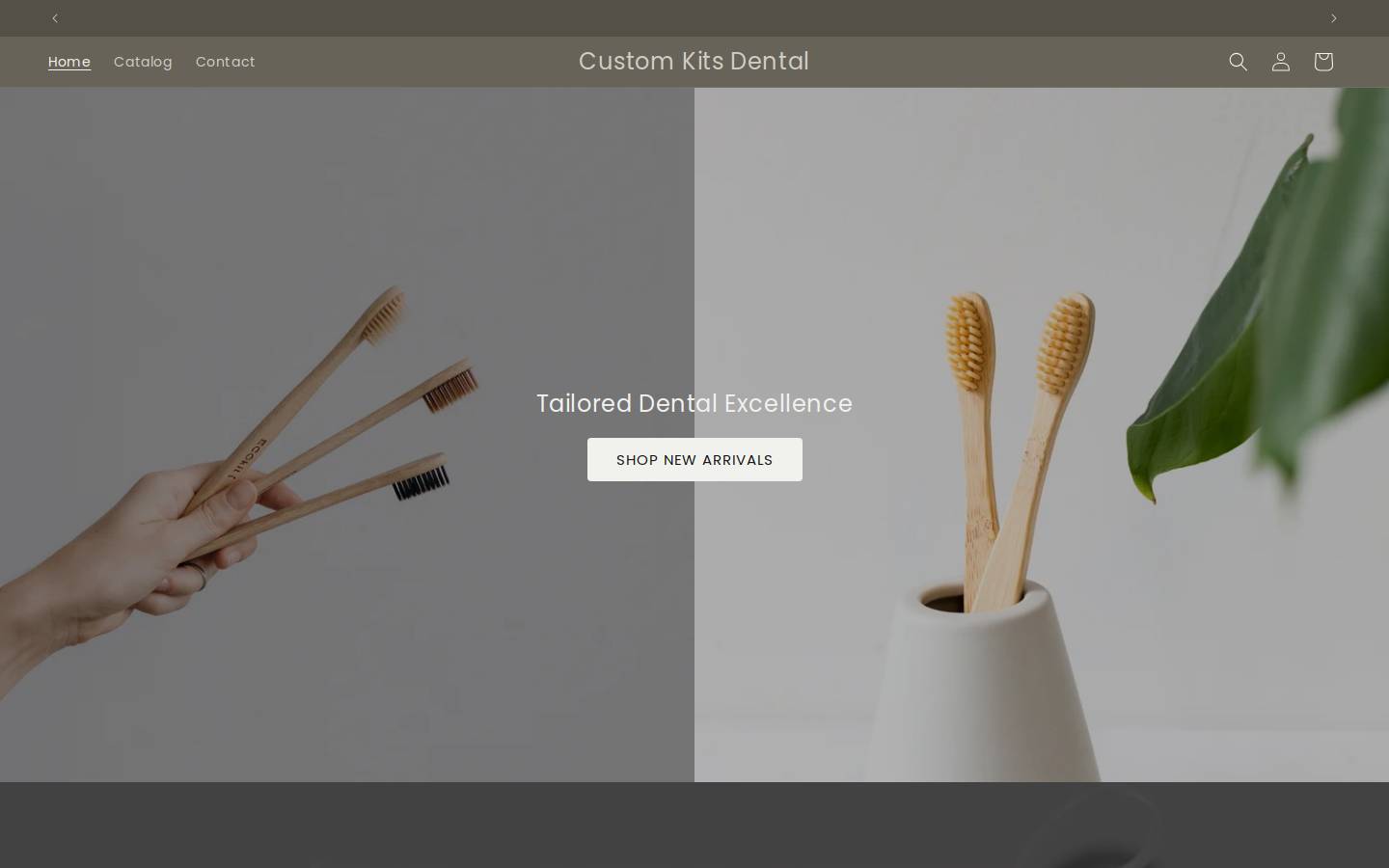 customkitsdental.com homepage screenshot