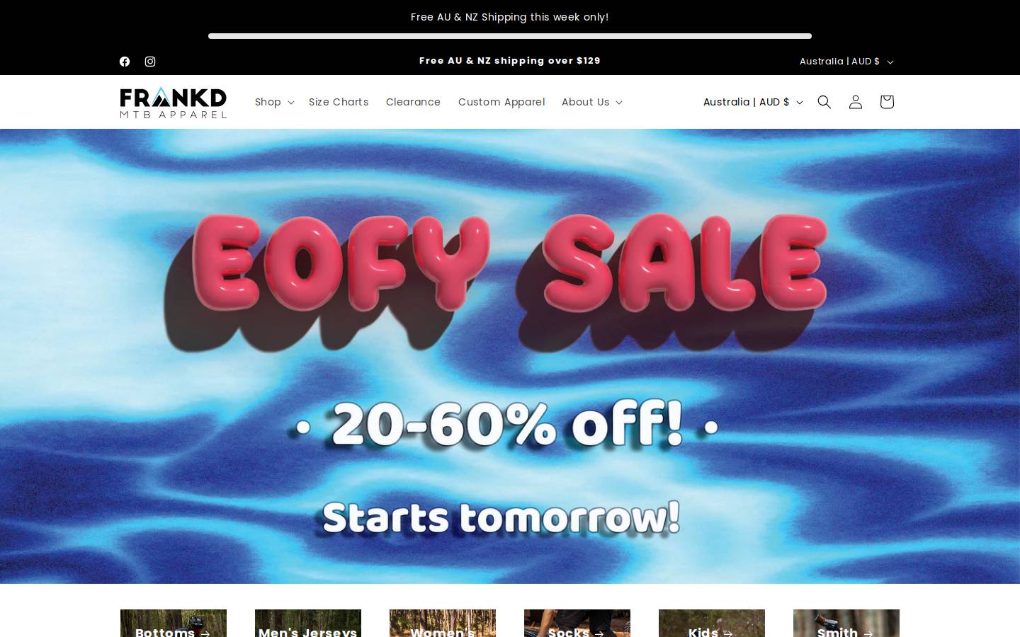 custommtbjerseys.com homepage screenshot
