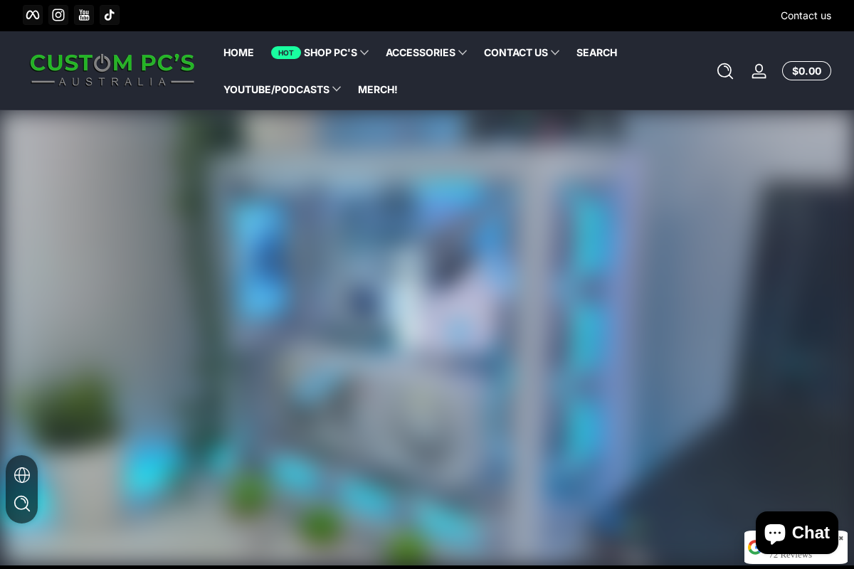 custompcsaustralia.com homepage screenshot