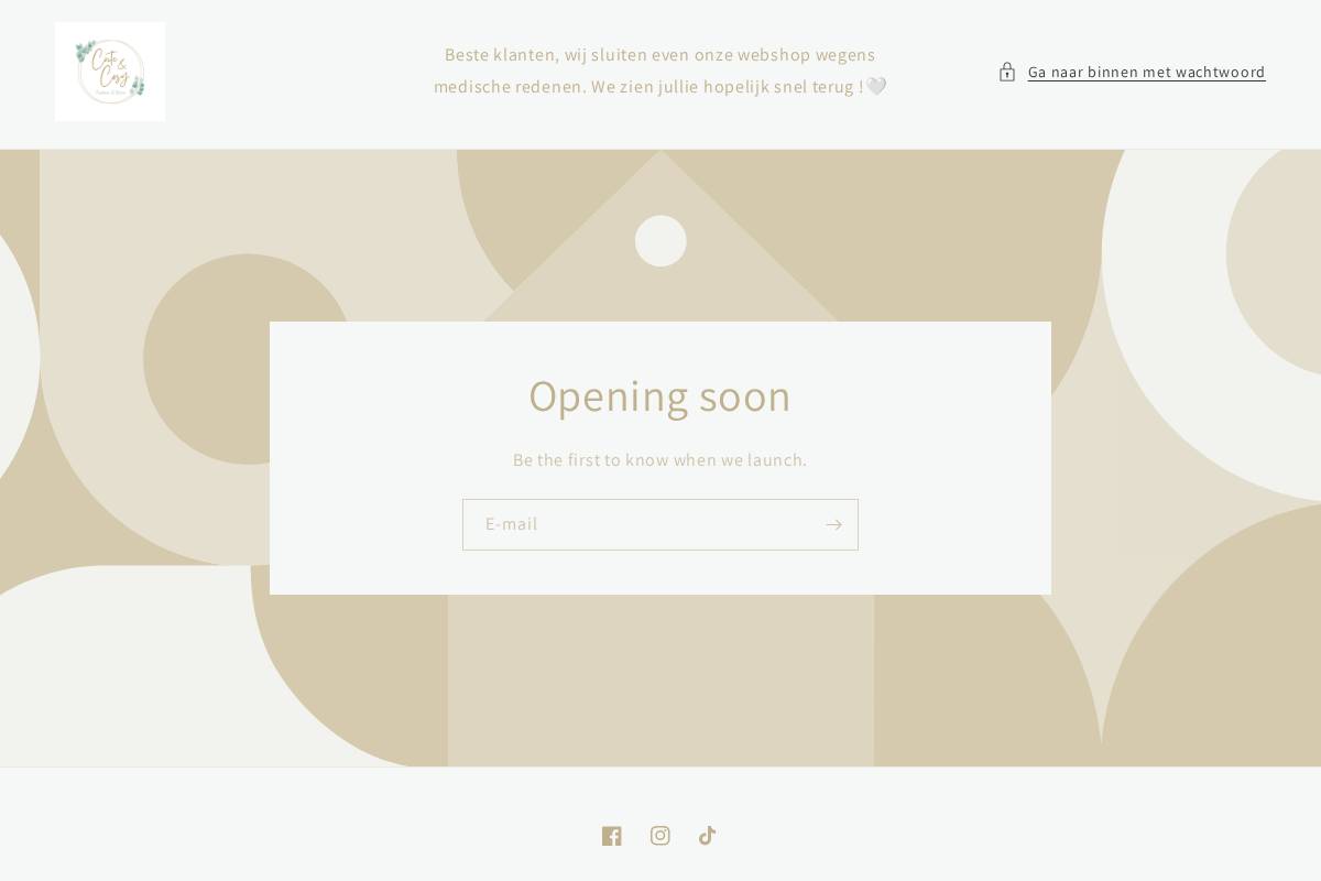 cuteandcosy.be homepage screenshot